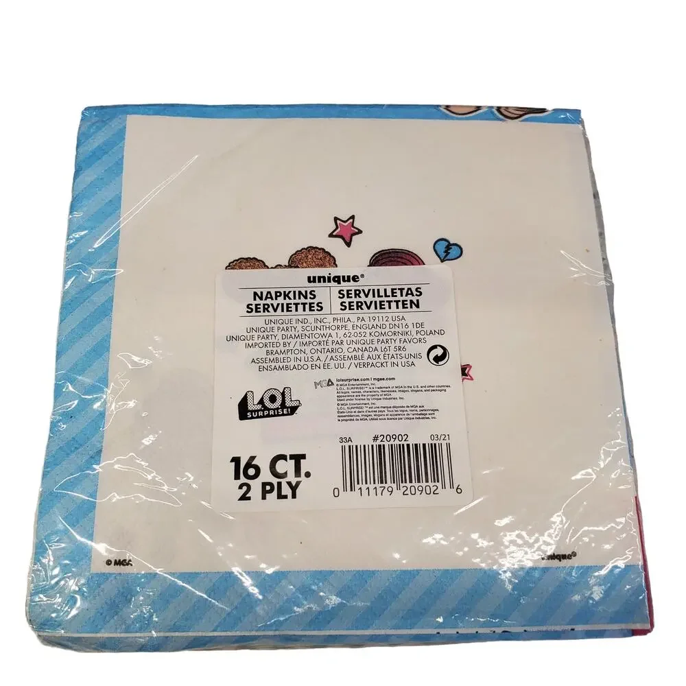 LOL Surprise Birthday Napkins Party Supplies LOL Surprise Happy Birthday